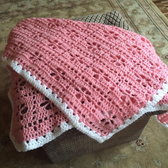 Hand Crocheted Irish Made Baby Girl's Pink & by TiddlywinksKnits