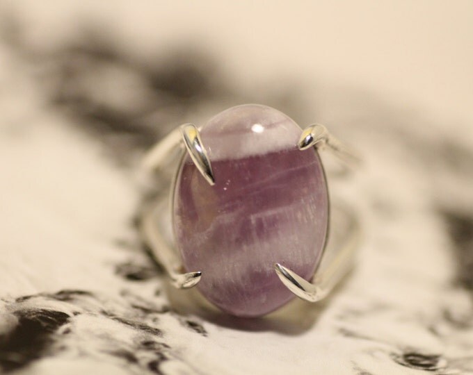 Amethyst ring Gold amethyst ring Purple stone ring Natural stone ring Silver amethyst ring Natural stone Gift idea
