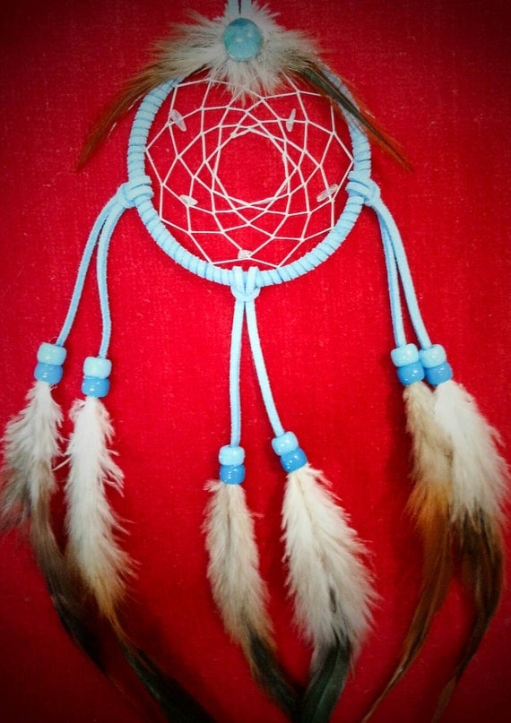 Blue Topaz Gemstone Dream Catcher