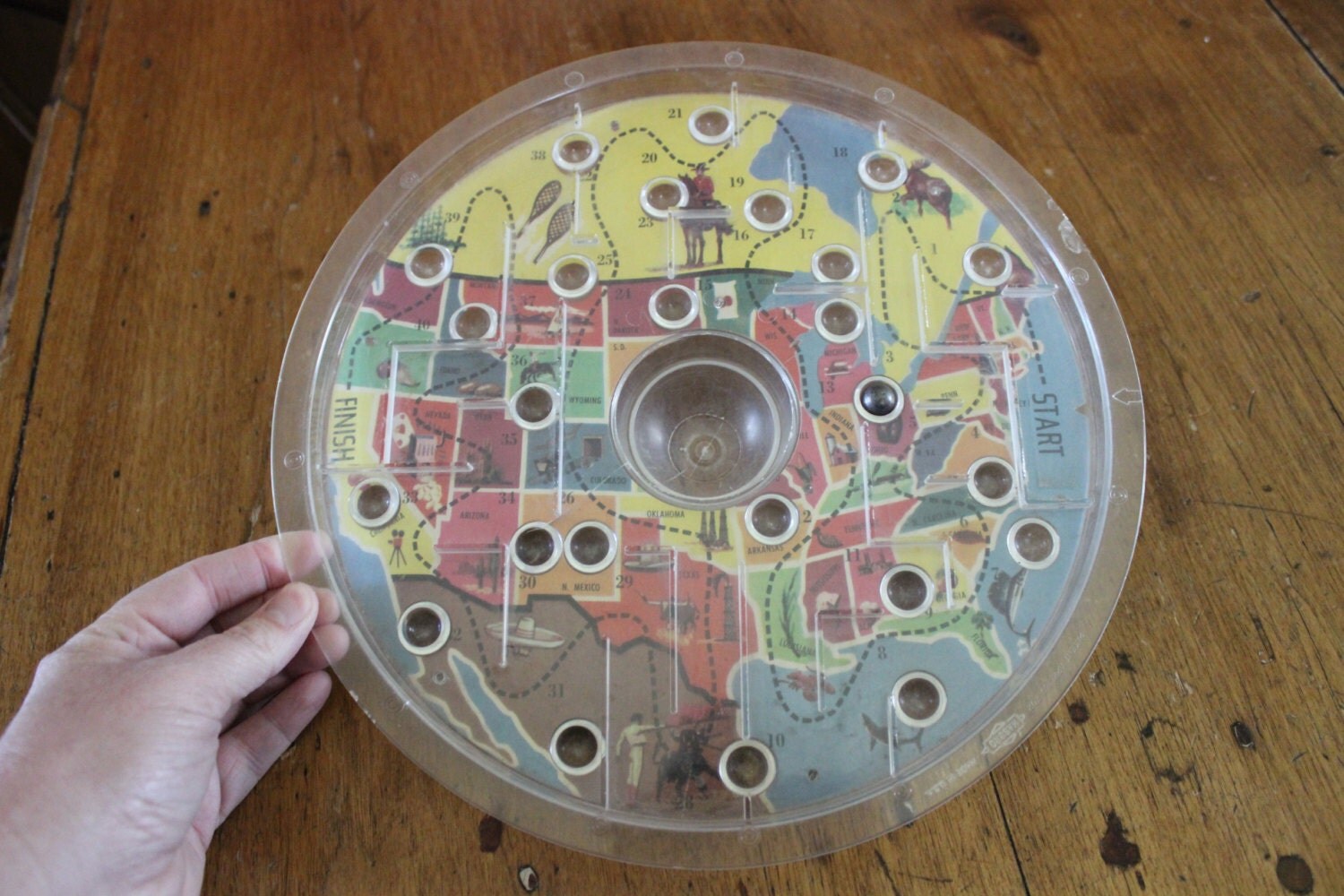 Vintage HASBRO Marble Maze Game 1960's 1950's united