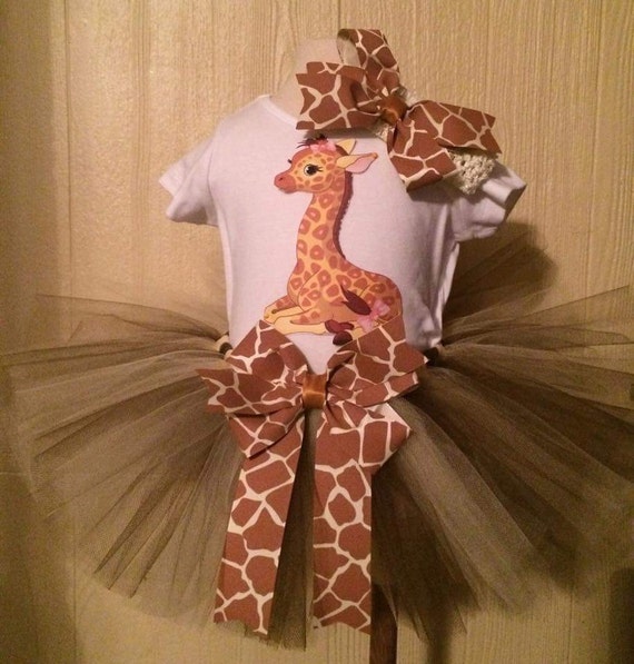 My Giraffe Tutu Outfit Giraffe tutu girls by NikkiKatebyJB