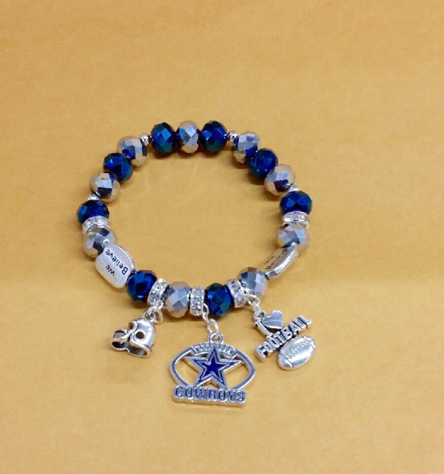 Dallas Cowboys Charm Bracelet by ToshiesJewelry on Etsy