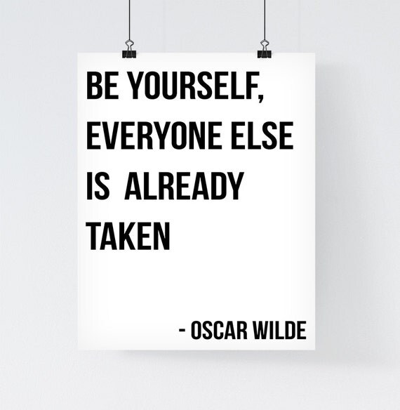 Oscar Wilde Zitat Druck Oscar Wilde Spruch 'Be von ...
