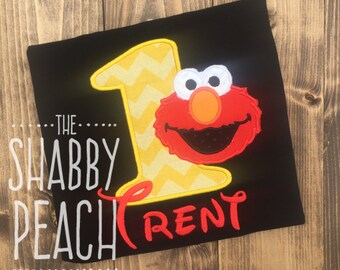 Elmo Birthday Shirt, Sesame Street Party, Elmo Birthday, Elmo Personalized