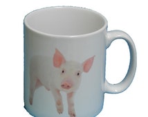 Unique pig mugs related items | Etsy