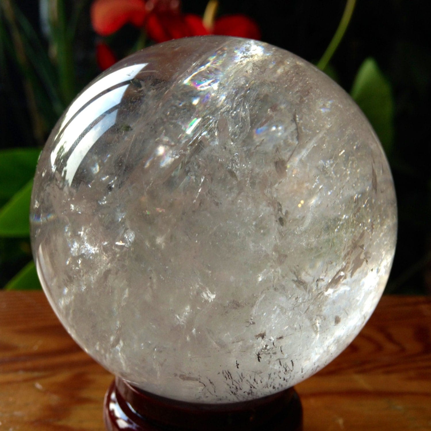 Large 72mm Quartz Crystal sphere ball by SacredCrystalsShop