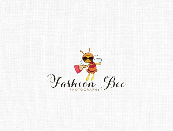 Custom Bee Logo Design / Fashion Bee by MaggieCreative on Etsy