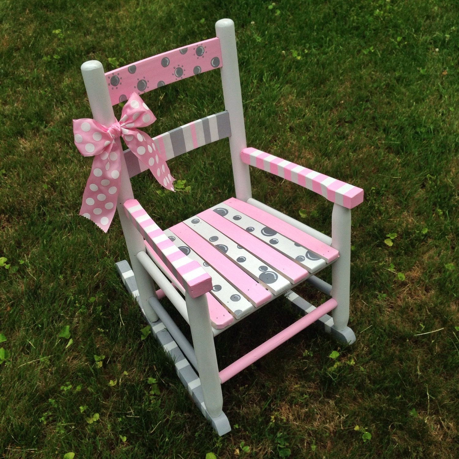 Hand painted rocking chair