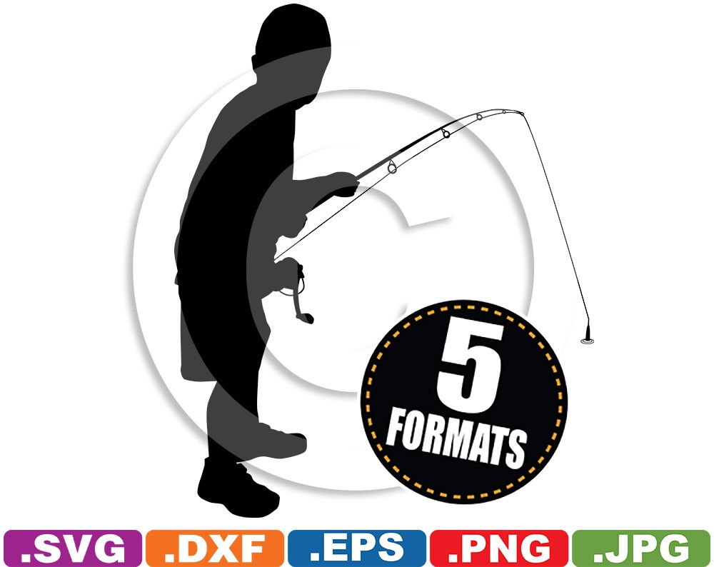 Download Boy / Child Fishing Silhouette Clip Art svg & dxf cutting