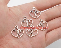 entwined wedding ring charm favors