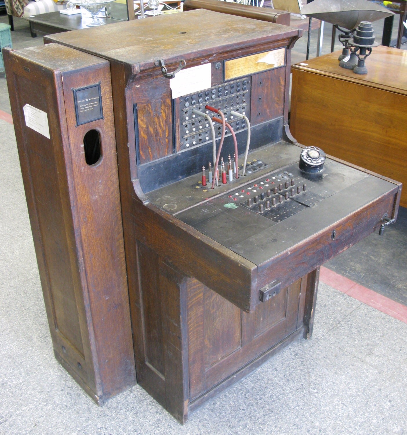 Antique TELEPHONE OPERATORS DESK Early 1900s by Findmichael