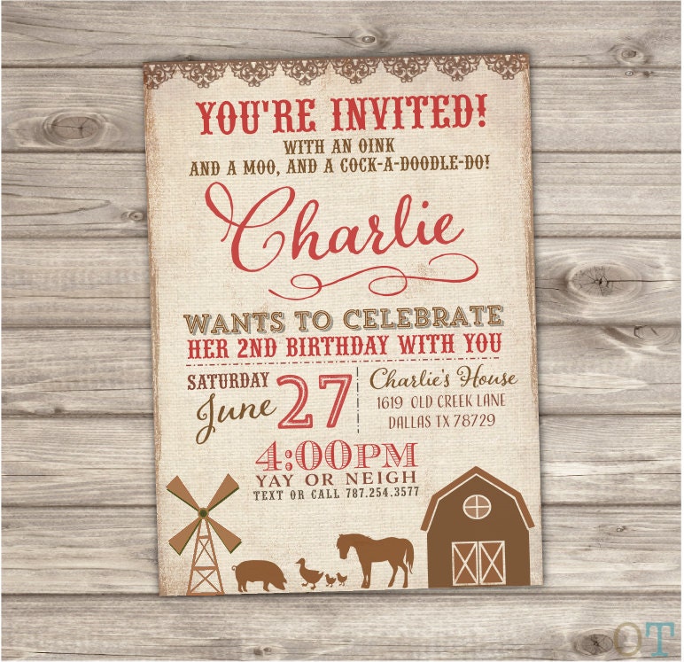 Country Party Invitations 7