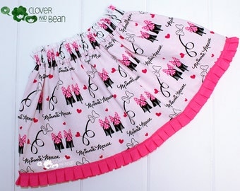 Minnie Mouse Skirt - Minnie Skirt - Disney Skirt - Birthday Skirt - Toddler Skirt - Baby Skirt - Minnie Mouse Birthday -Minnie Mouse Costume