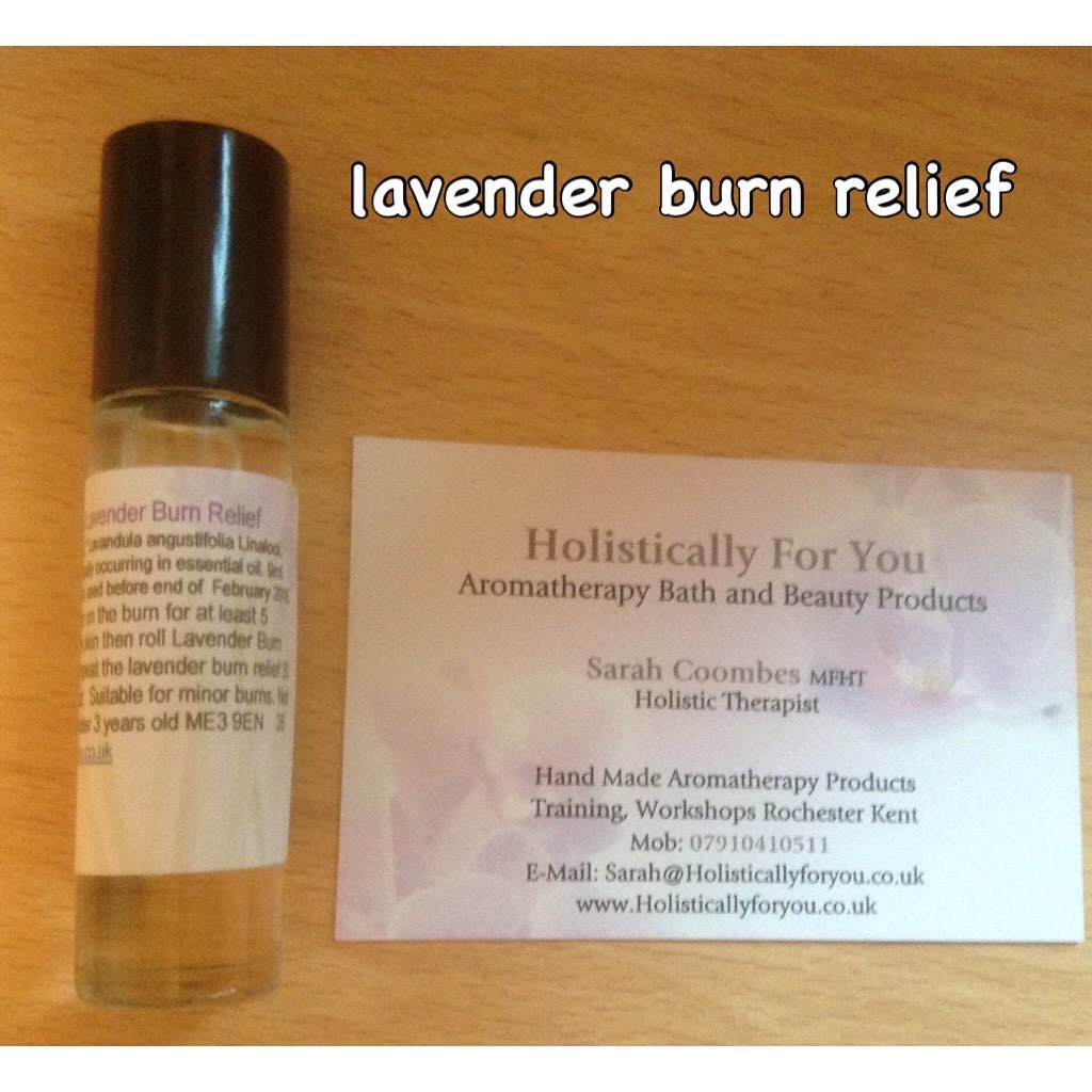 Lavender Burn Relief Aromatherapy Roller by HolisticallyForYou