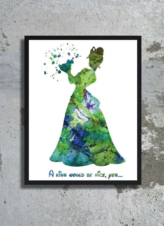Princess Tiana Bathroom Set Snsm155 Com The Princess And Frog Quote Disney Watercolor Print Tiana Bathroom Set