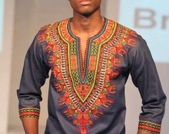 Men's Dashiki Shirt/ Dashiki Shirt/ African Print / Men's African clothes