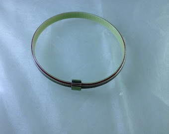 1970s French Lea Stein bracelet, made in Paris, Art Deco laminated plastic.