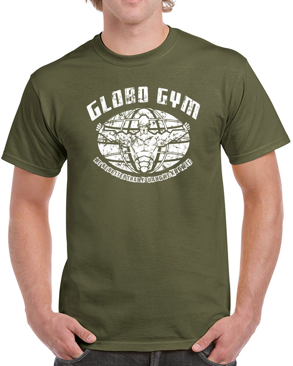 Globo Gym funny costume dodgeball uniform average by InkItTees