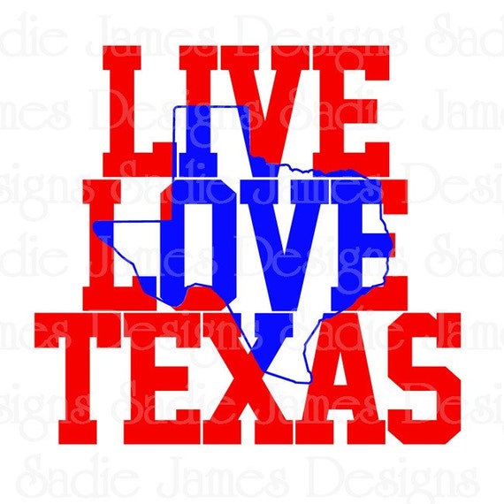 Download Live Love Texas SVG and Silhouette Studio cutting file