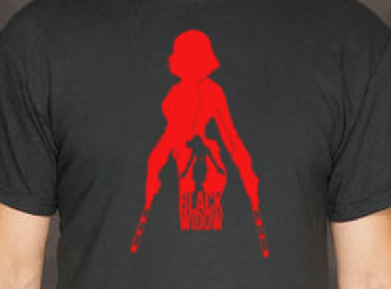 avengers black widow t shirt