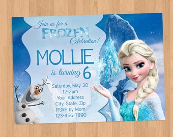 Frozen Invitation Frozen Party Invitation Frozen Birthday