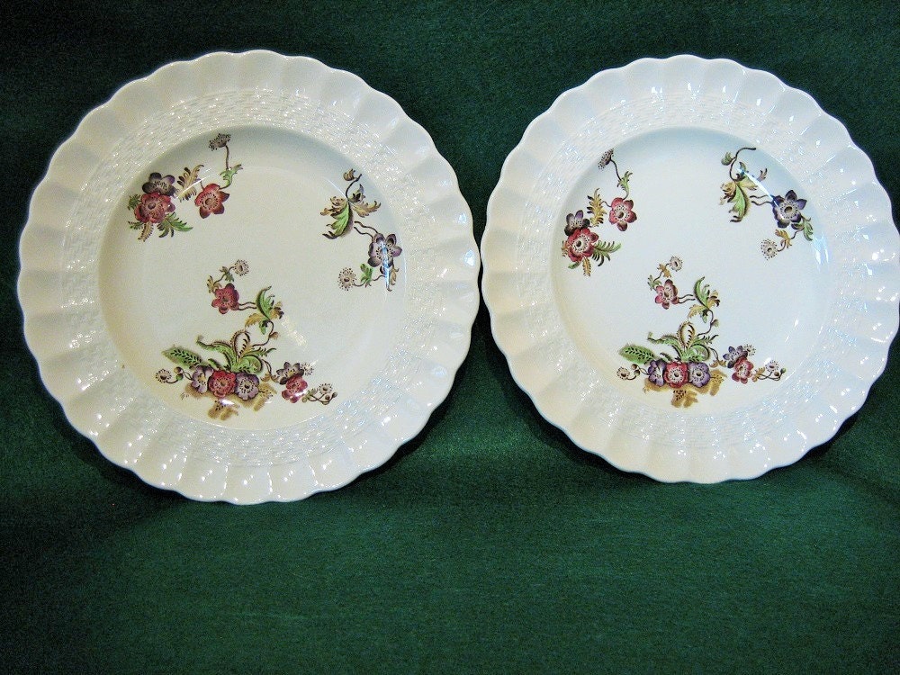 COPELAND-SPODE England CHINA Wicker Lane Pattern set of