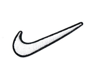 NIKE Swoosh Red Tick Logo Embroidered Iron On Patch by creambox