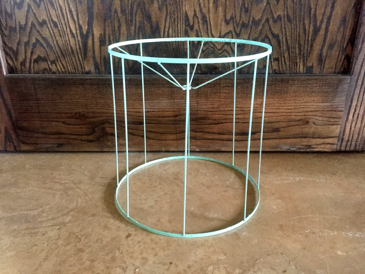 Metal Lamp Shade Frame Lighting Home Decor Blue Green by kelandmel