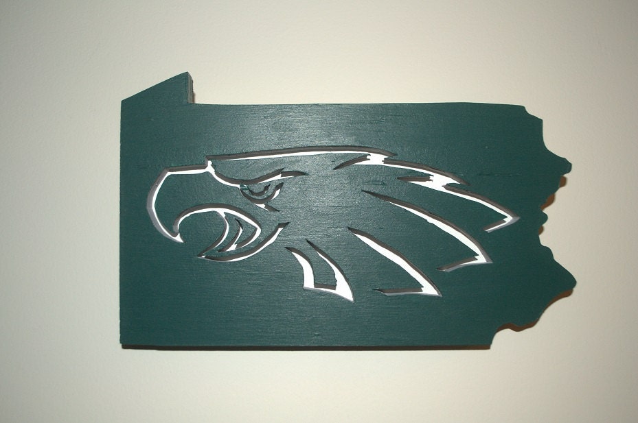 Eagles Team Logo Wooden Sign Logo Sign