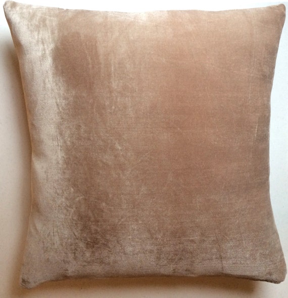 Stretch Velour Velvet Sofa Throw Pillow by CarriageHouseCouture