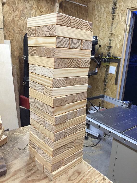 Jumbo Jenga Tumbling Blocks Game
