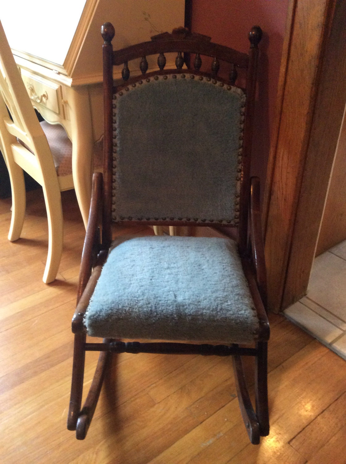 Eastlake Rocker Blue Antique Eastlake rocker – Haute Juice