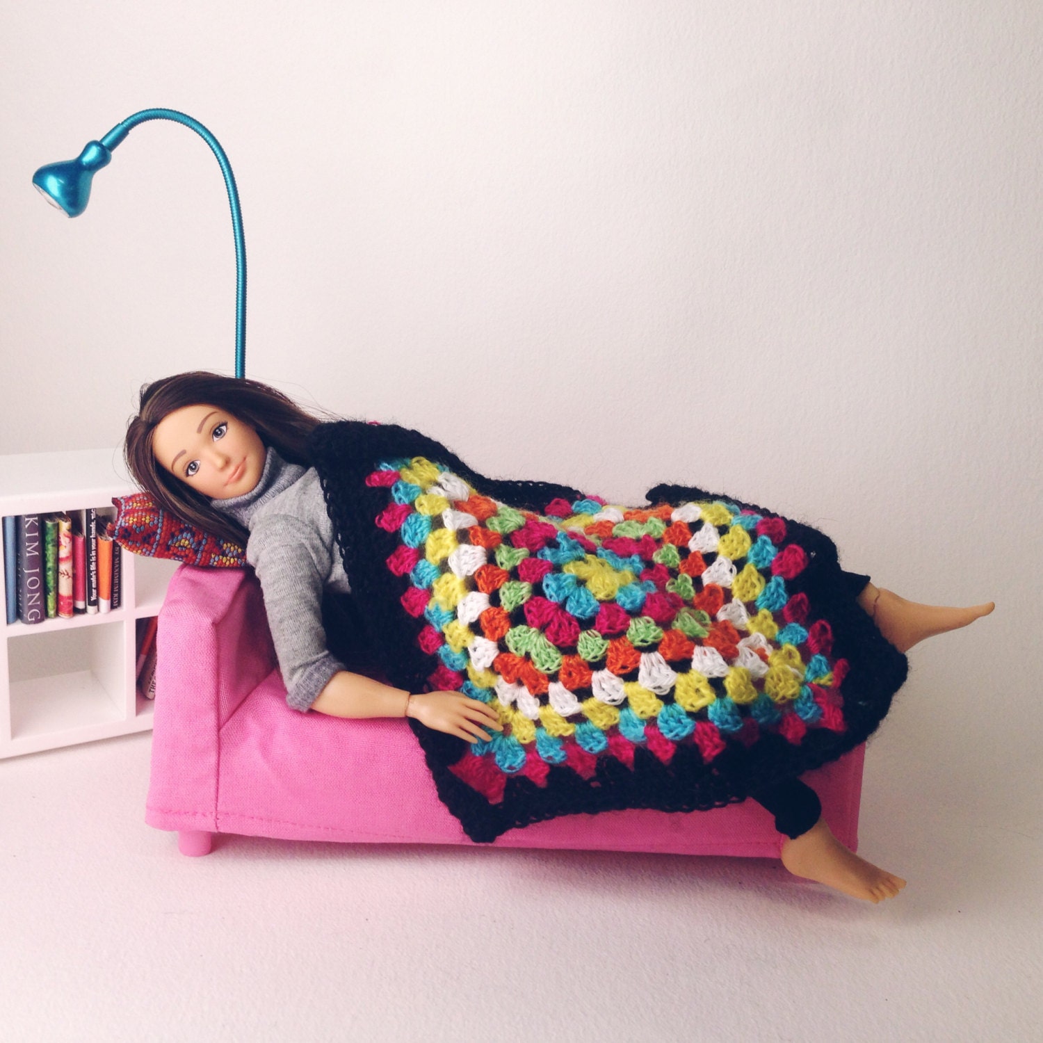 Doll Blanket Throw Rug Lammily Barbie Blythe OOAK by LammilyLove