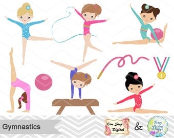 Clip Art Gymnast Clip Art gymnastic clip art etsy instant download girls gymnastics digital clipart girl gymnast 0192