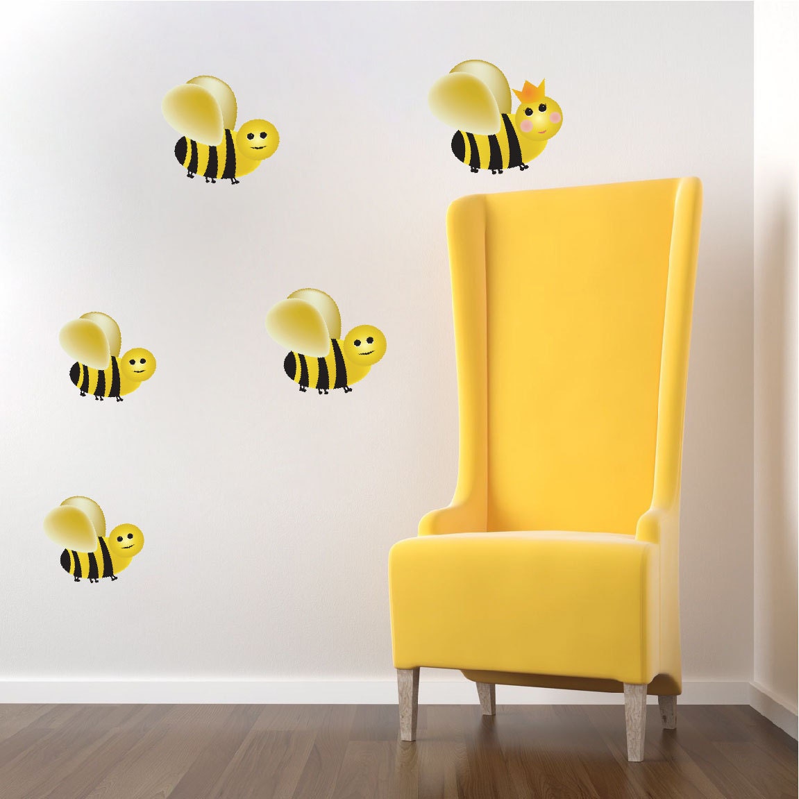 Bumble Bee Wall Decals Stickers Nursery Bee Bedroom Designs