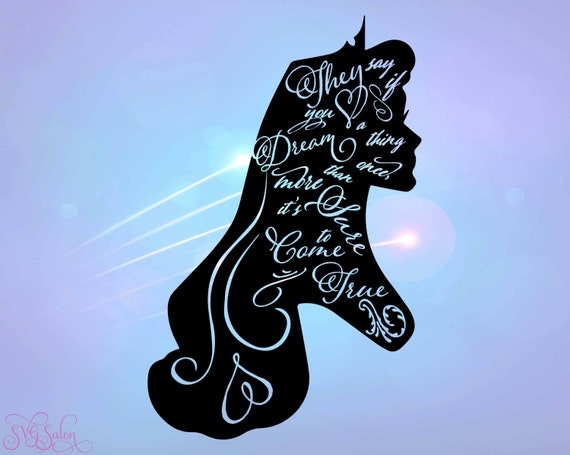 Sleeping Beauty Silhouette Cutting File in Svg Eps Dxf by SVGSalon