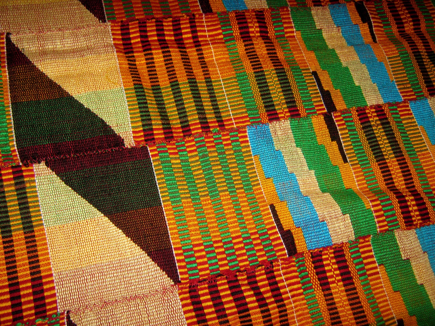 Hand Woven Kente Cloth Ghana Africa