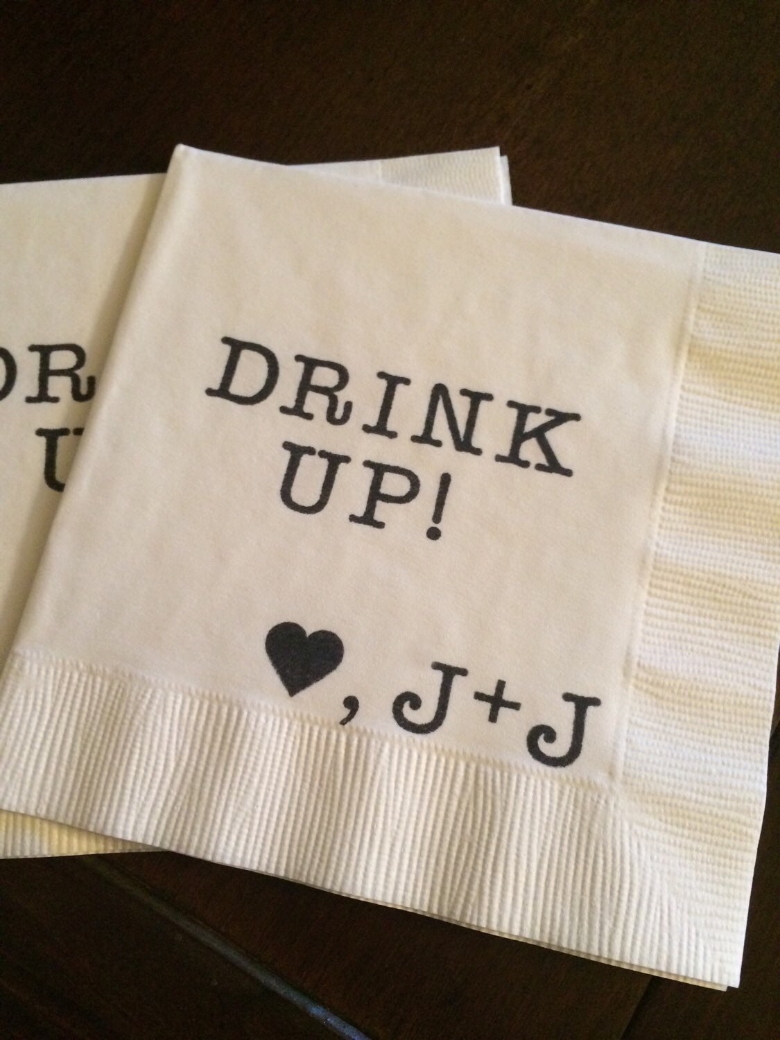 Personalized Bar Napkins Wedding Napkins Bar Napkins