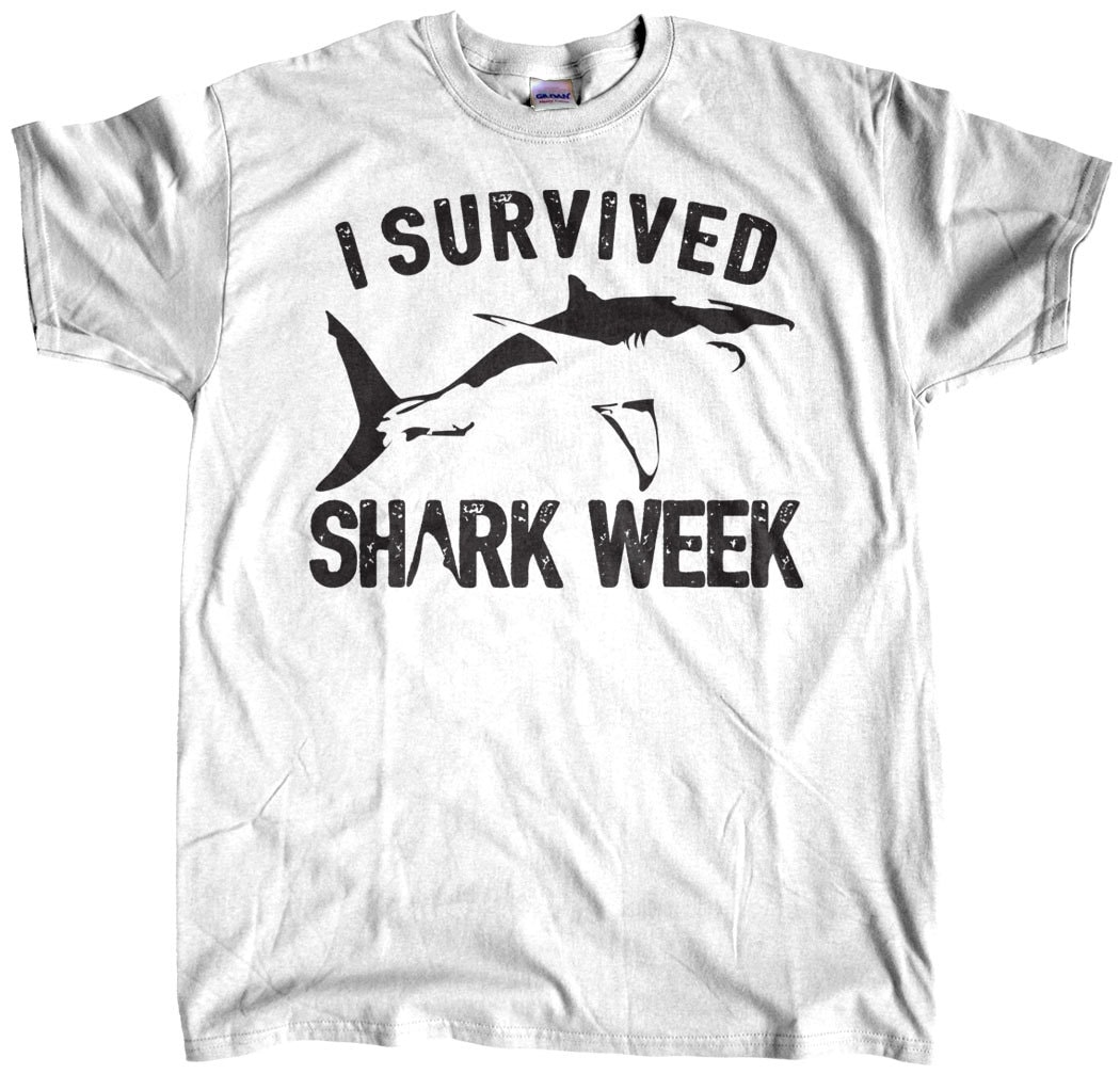 I Survived Shark Week Mens t shirt tee shirt Shark Week