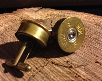 12 Gauge Shotgun Shell Cufflinks - Classy Ammo Cufflink Set