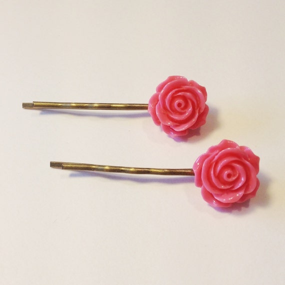 Hair Slides Bobby Pins Hair Grips Vintage Style Set of 2