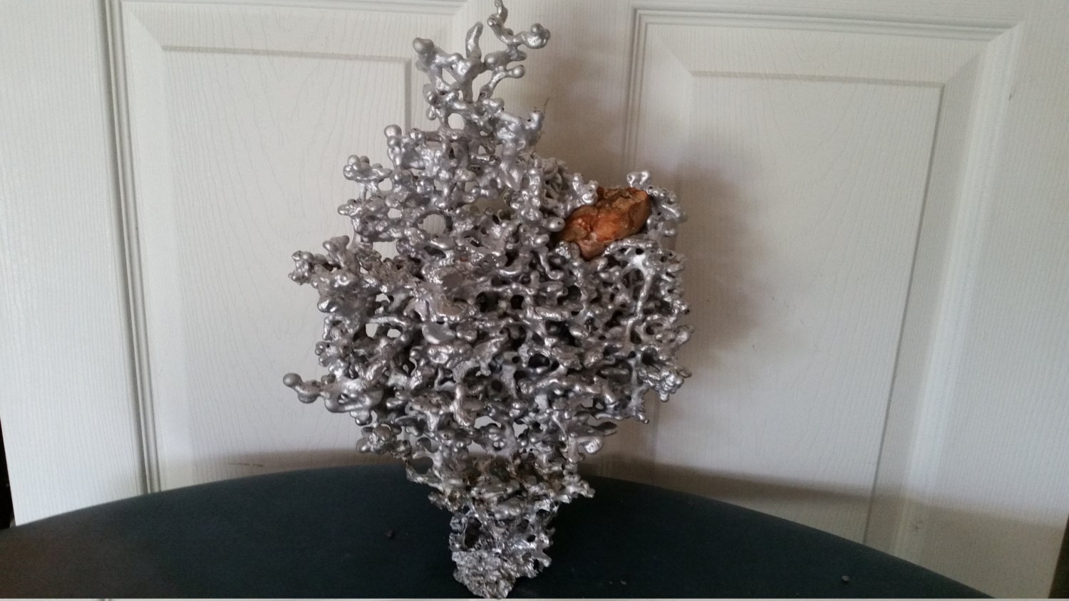 Aluminum ant hill cast by AluminumAntArt on Etsy