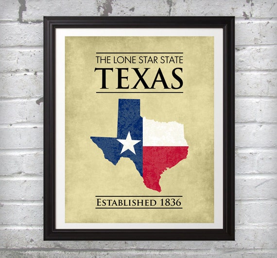 The Lone Star State Texas Established 1836 fine art photo