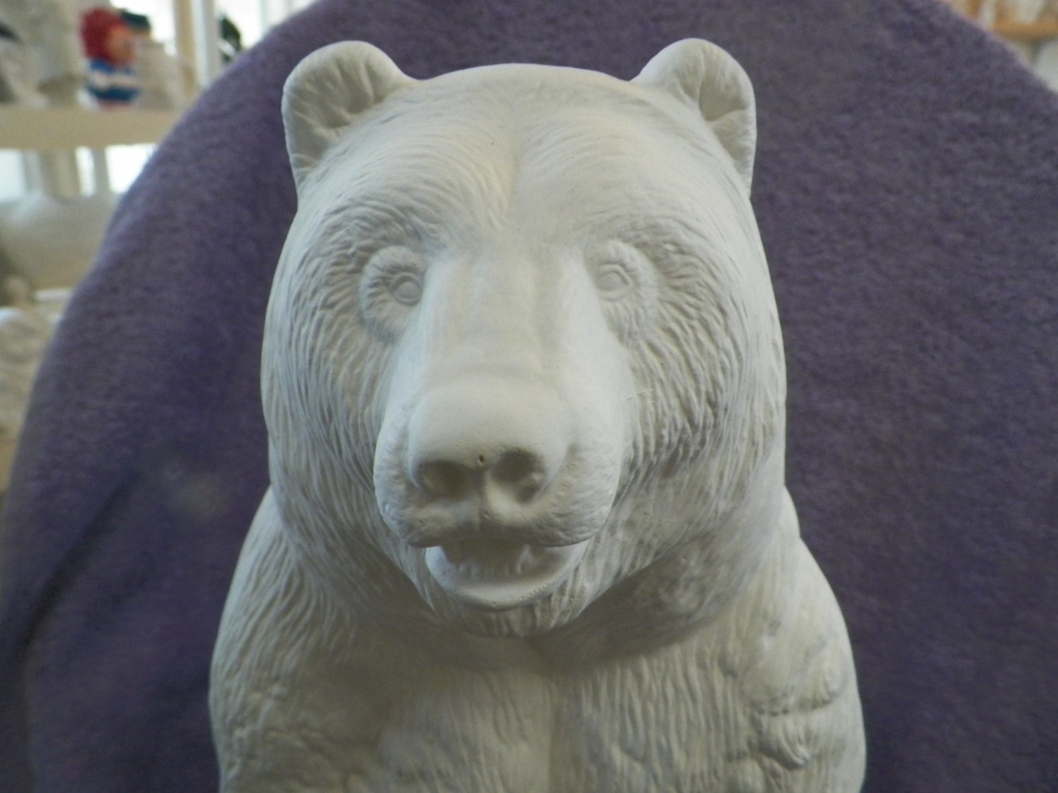 Ceramic Bear Statue Bisque Ready to Paint
