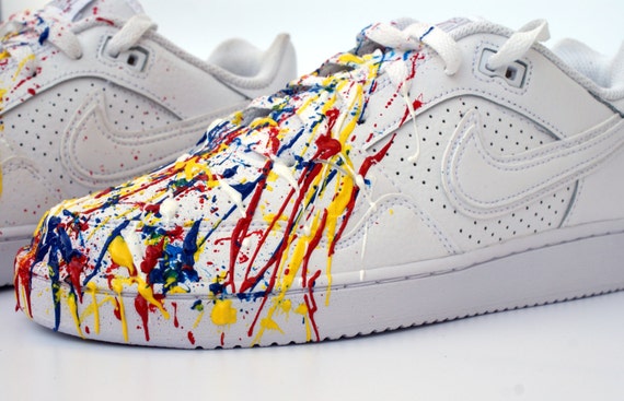 air force 1 white paint splatter