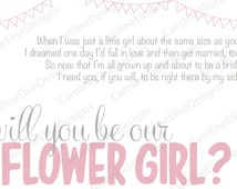Popular items for flower girl invite on Etsy
