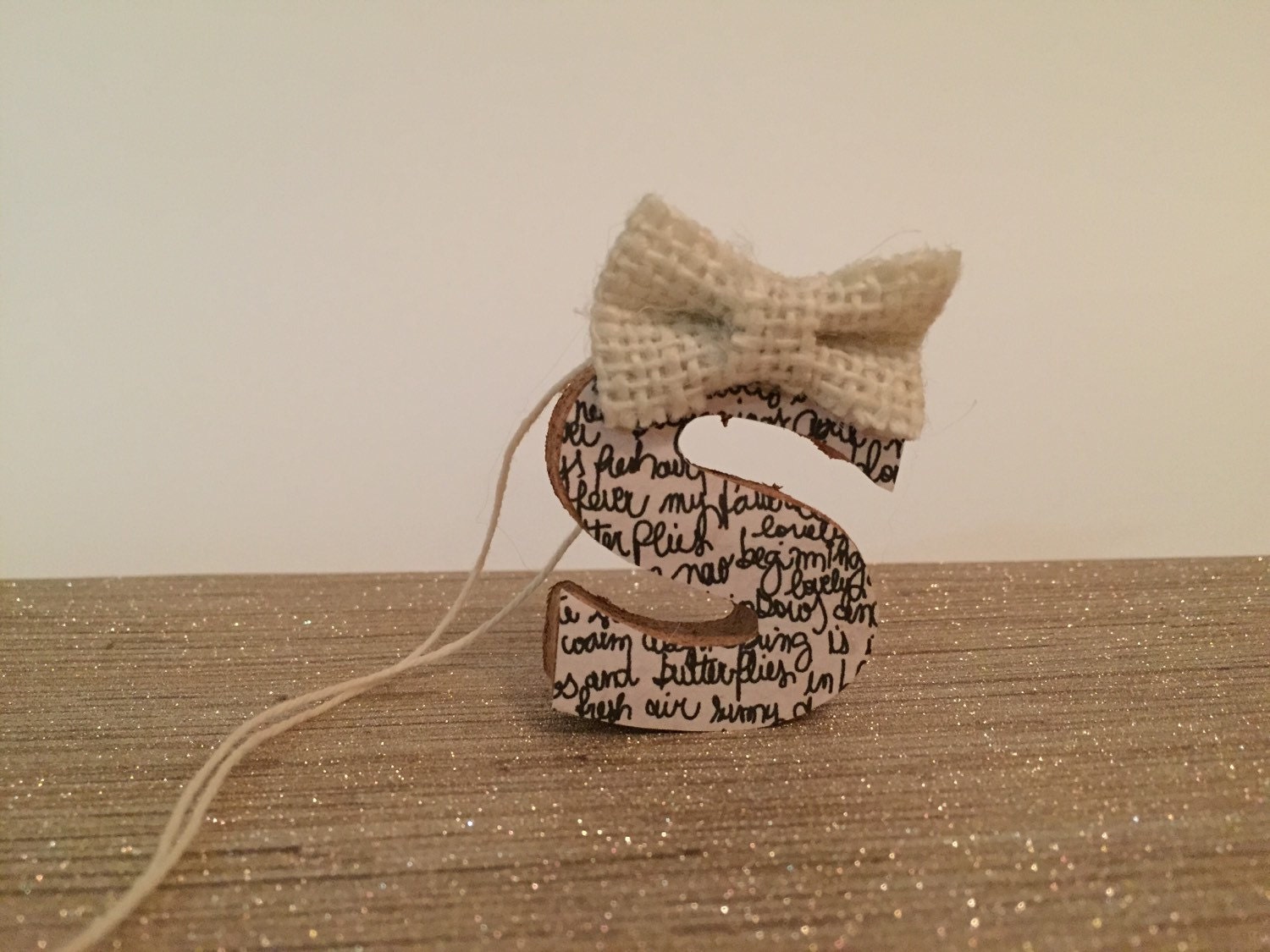 Rearview Mirror Hanging Letter S chocolate scented