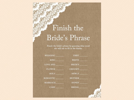 finish bride's phrase finish the phrase bridal advice