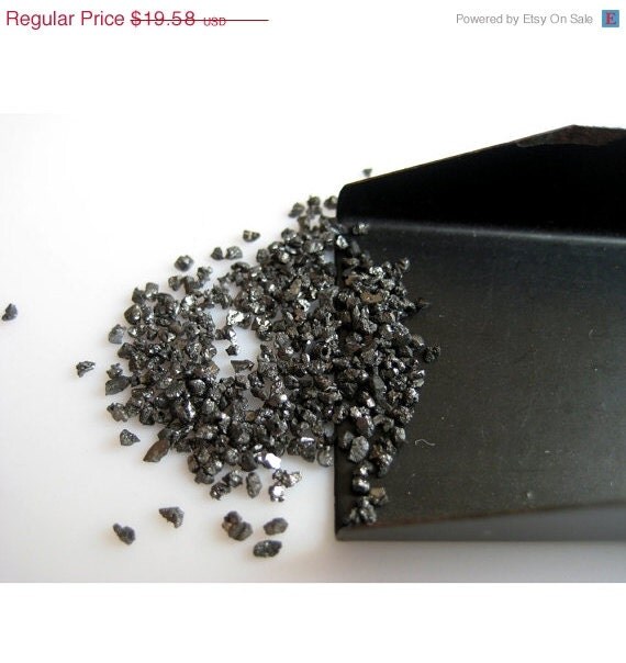 ON SALE 40% Black Diamond Chips, Uncut Diamond, Rough Diamond, Raw ...