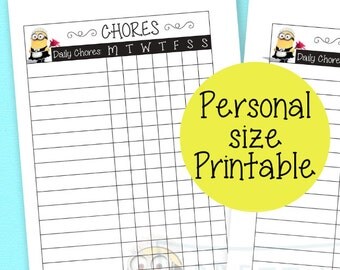 Undated Planner Inserts Personal Size Wo2p by PrettyFiloPlanner